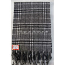 cashmere checked scarf/scarves
